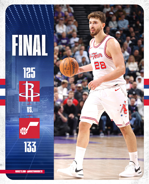 12月02日 NBA常规赛 火箭vs爵士 全场录像及集锦