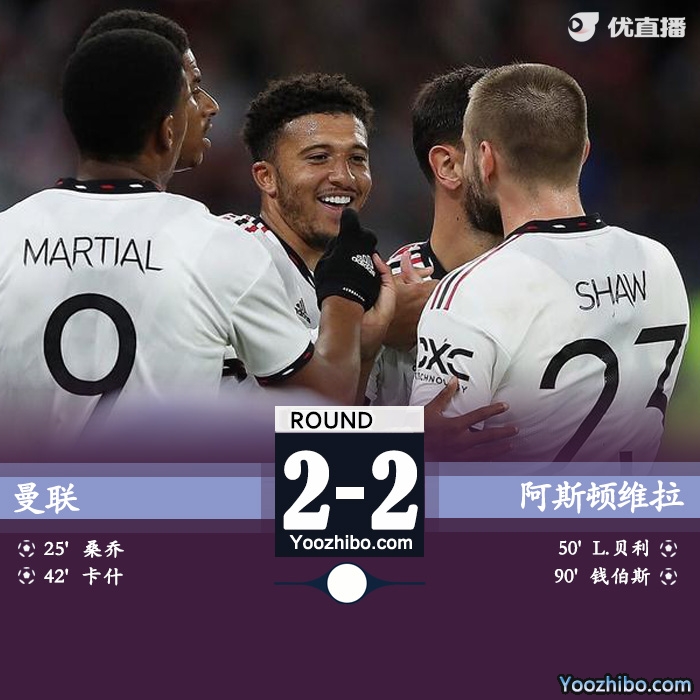 曼联2-2维拉