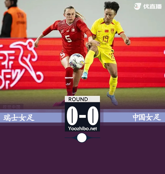 中国女足0-0瑞士女足